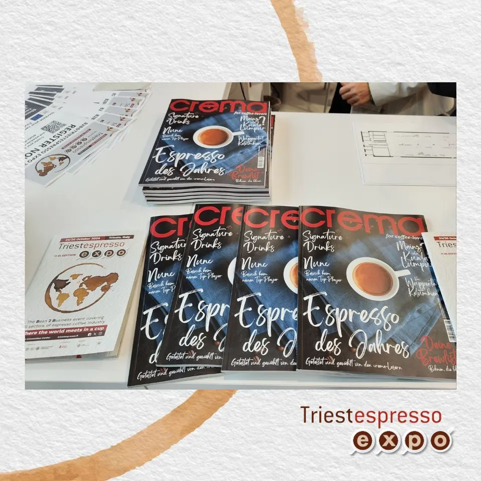 Trade magazines on a table