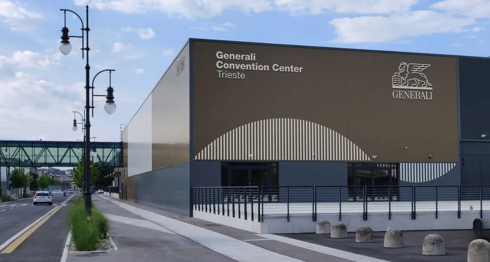 The façade of the Trieste Convention Center