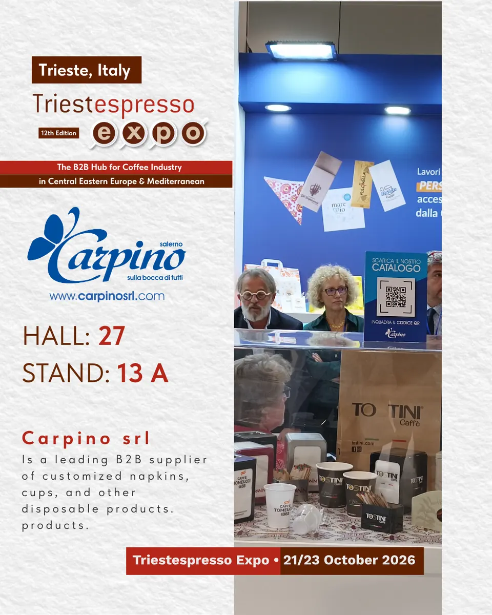 Carpino srl card, with logo and a photo