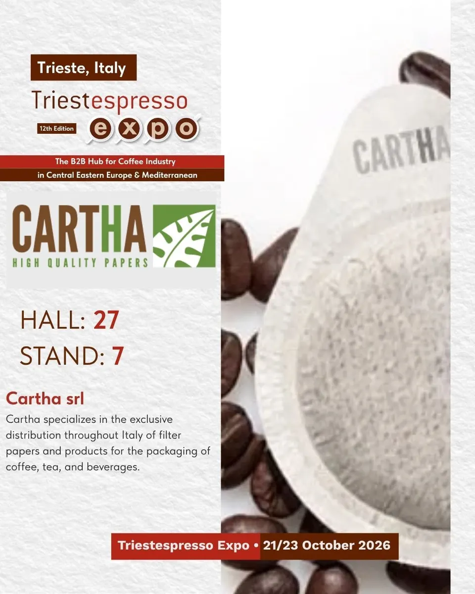 Cartha srl card, with logo and a photo