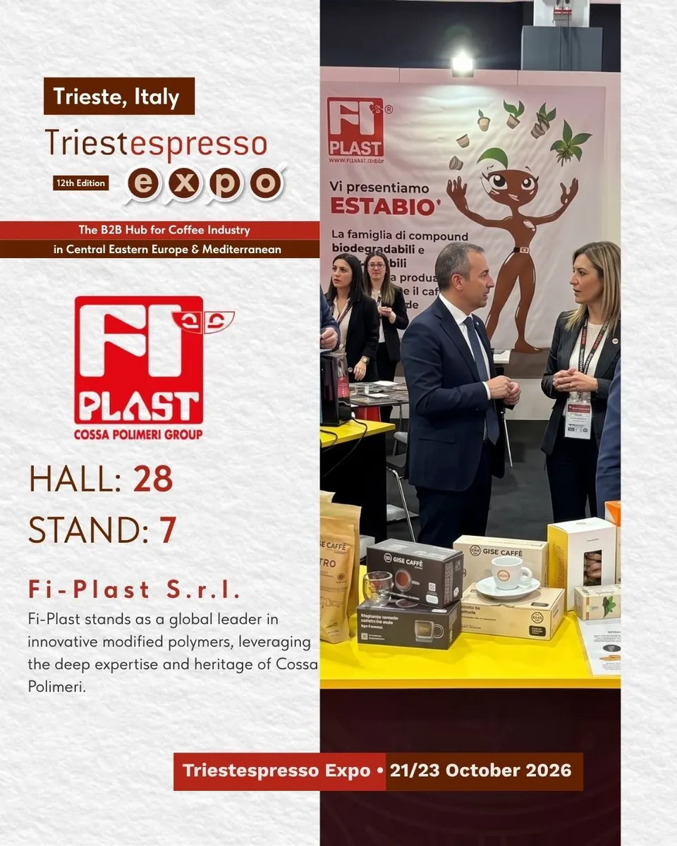 Fi-Plast S.r.l. card, with logo and a photo