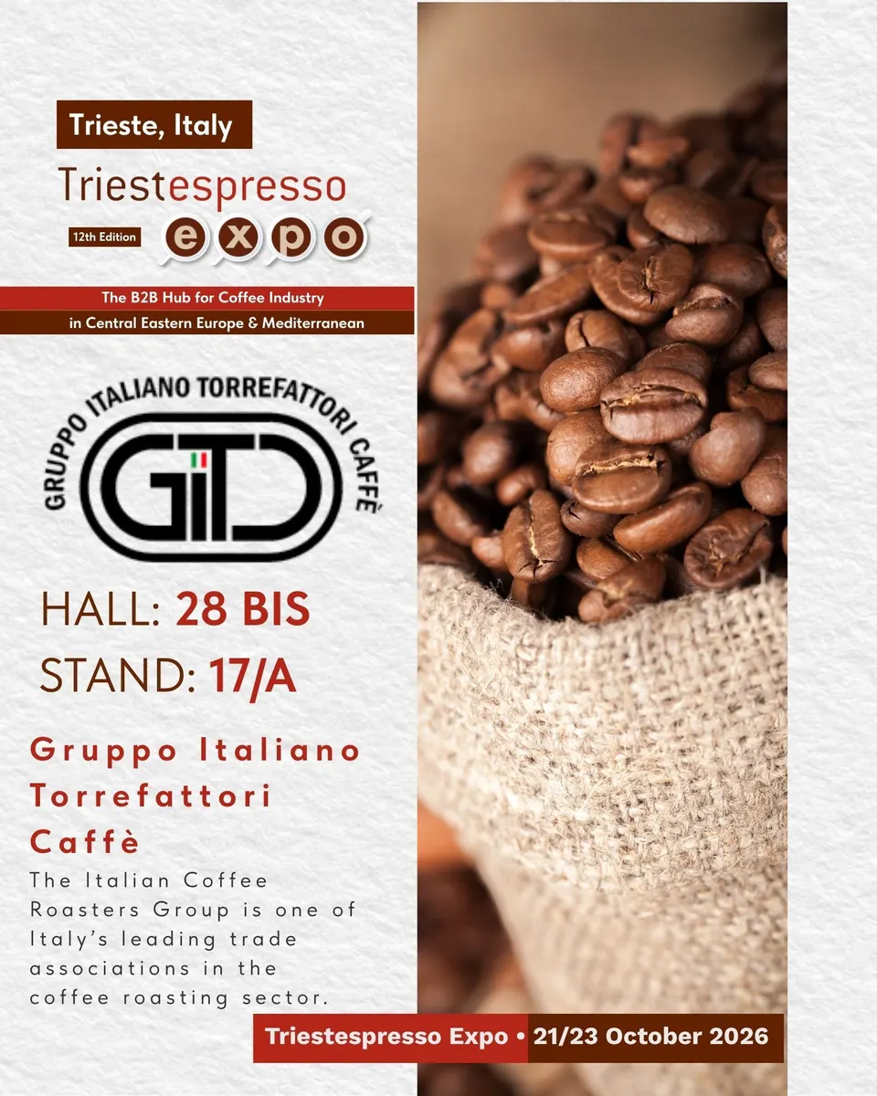 Gruppo Italiano Torrefattori Caffè card, with logo and a photo