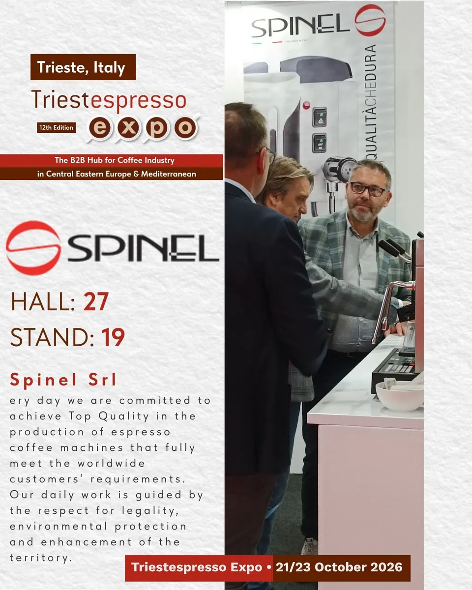 Spinel Srl card, with logo and a photo