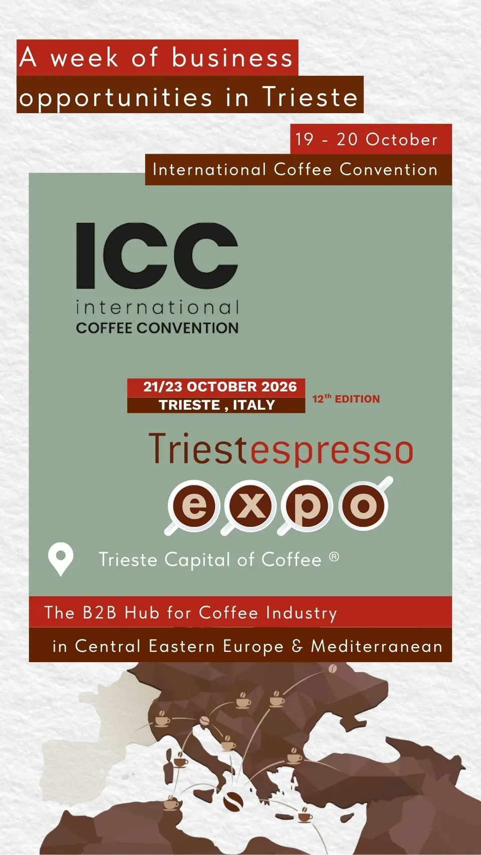 Save the date: International Coffee Convention, 19-20 October 2026